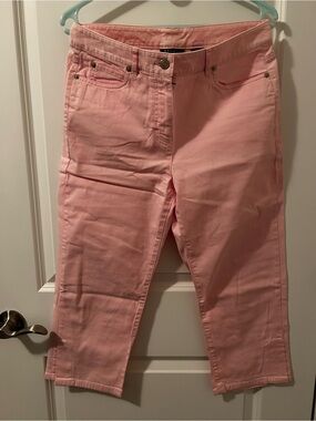 Liz Claiborne Pink Cropped Stretch Jeans